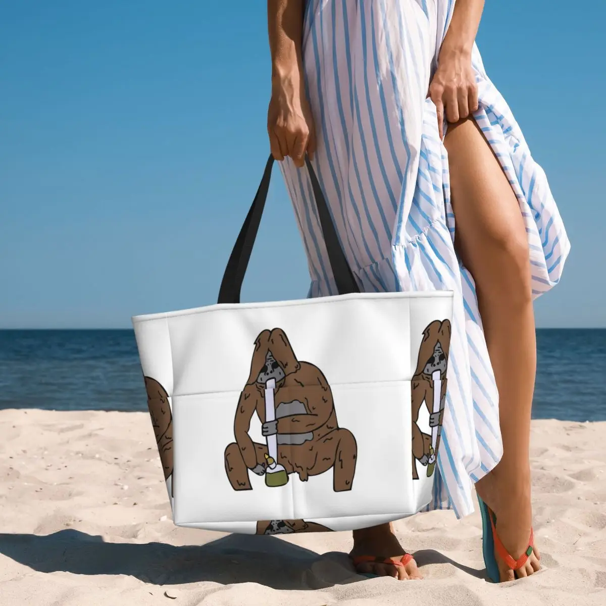 The Big Lez Show Sassy The Druggo Beach Tote Bag Sport Gym Yoga Duffle Large Tote Bag Women Travel Bag Fitness bag