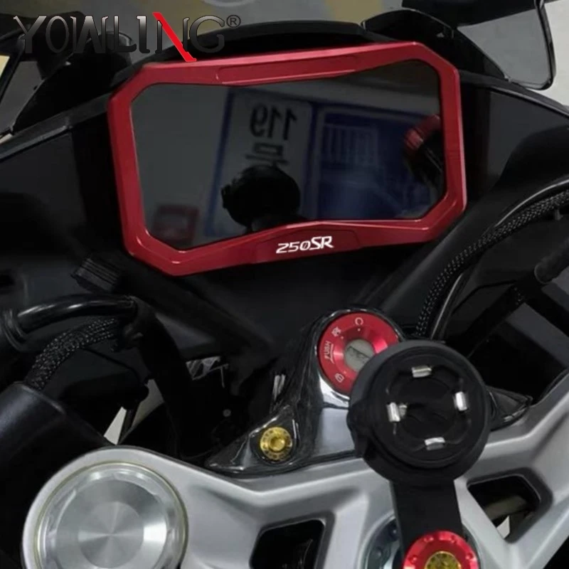 

For CFMOTO 250SR 250SRS 300SR 300SS 250 300 SR SRS SS 250 300 Accessories CNC TFT Meter Frame Cover Screen Glare Shield Guard