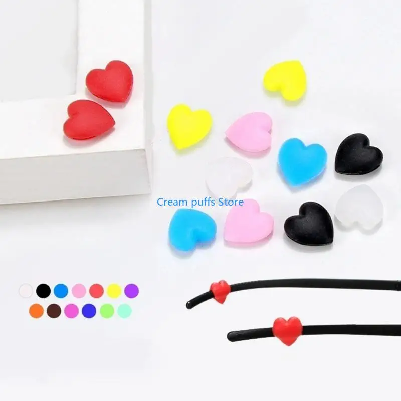 50LE 10 Pairs Glasses Anti-slip Silicone Ear Clip for Sports Anti-slip Accessory