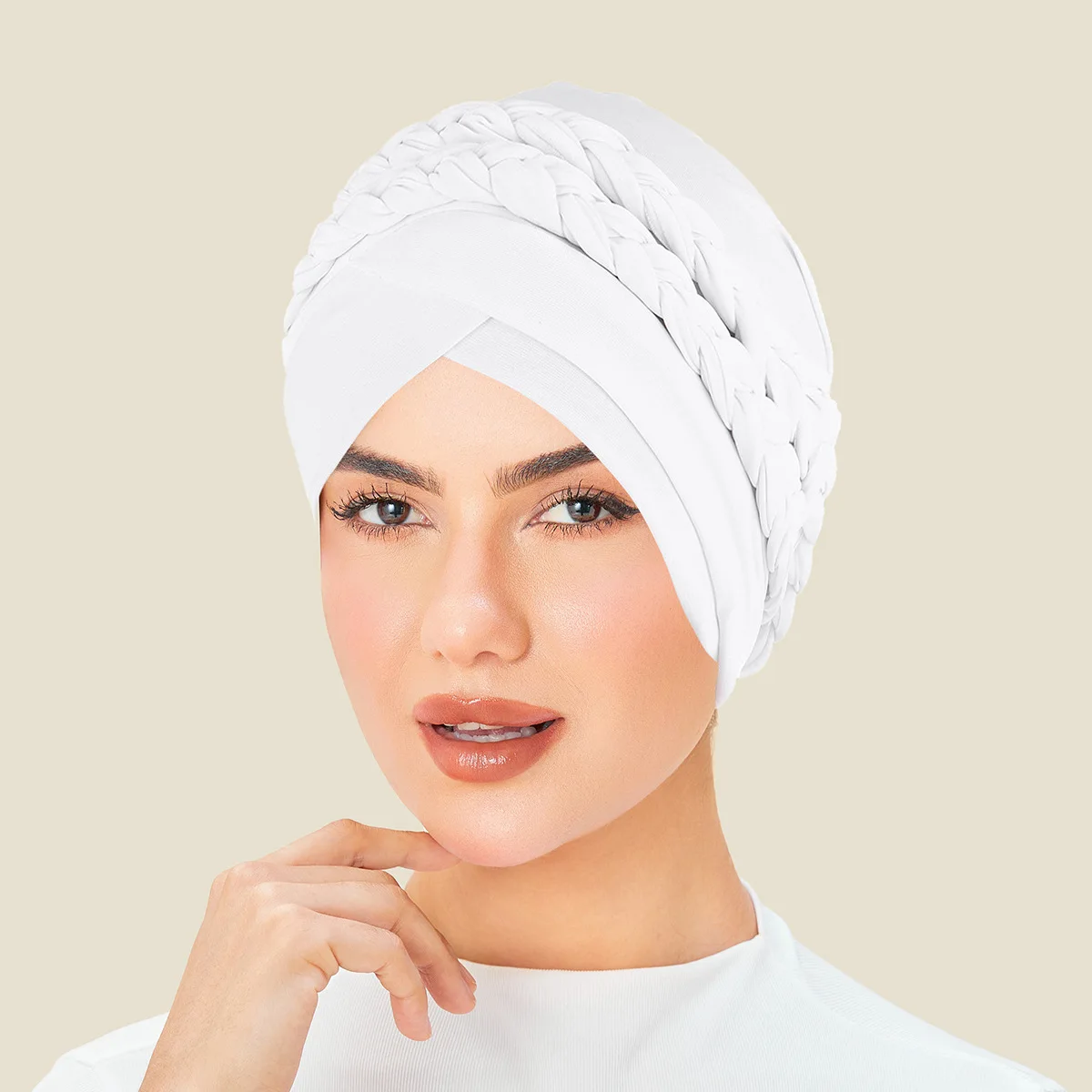 

Новинка 2025 года, шапочки с крестом на лбу, женская химиотерапия, мусульманский внутренний хиджаб, косы, шляпа, тюрбан, платок от выпадения волос, капот, Turbante Mujer