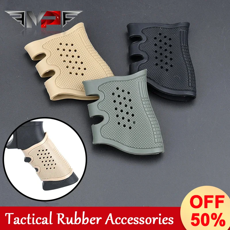 

Tactical Rubber Airsoft Accessories Anti-slip Breathable Glove protective For AR15 HK416 M4 M16 G17 G19 G22 Hunting Weapon Parts