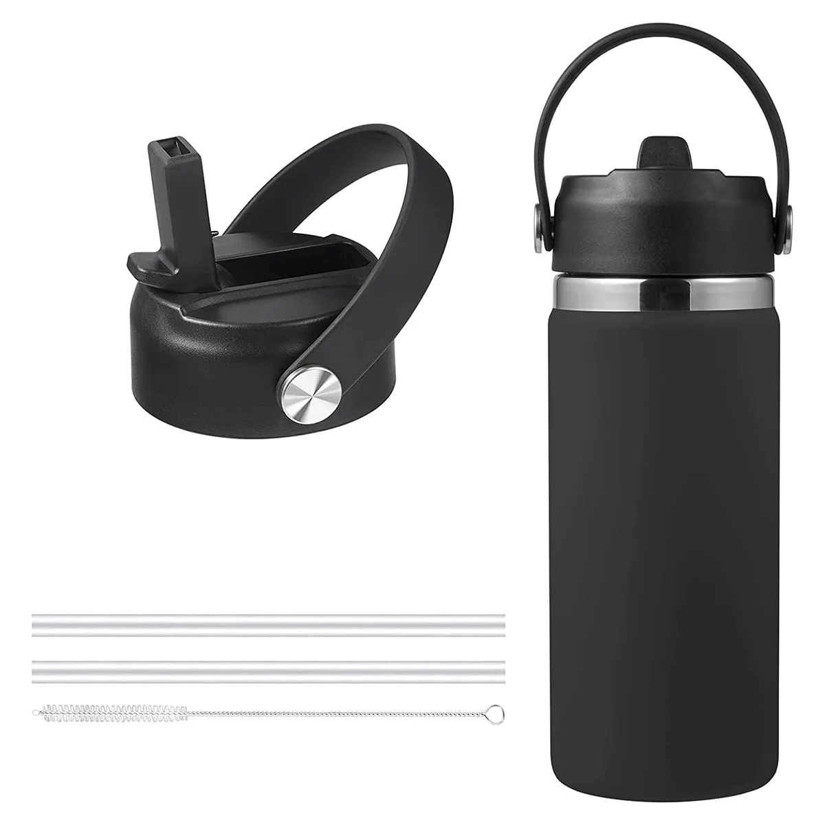 2 Pack Straw Lid for Hydro Flask Wide Mouth 12Oz 18Oz 32Oz 40Oz 64Oz