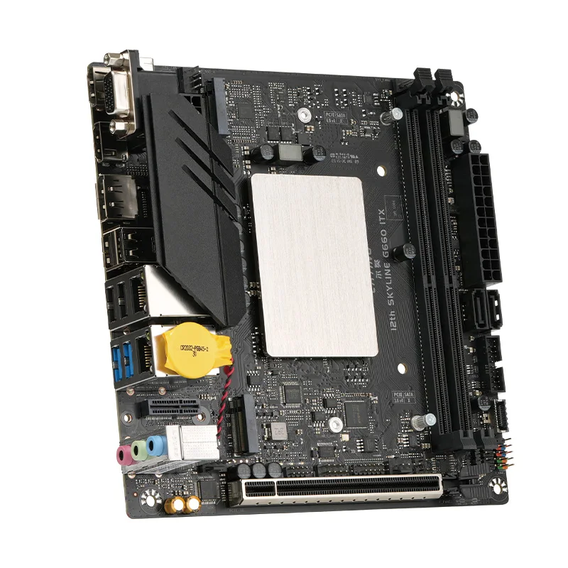 ERYING M-ITX DIY Desktops Motherboard Set with Onboard CPU Core Interpose Kit i7 12700H 14C20T DDR4 RAM B660i Gaming PC Computer