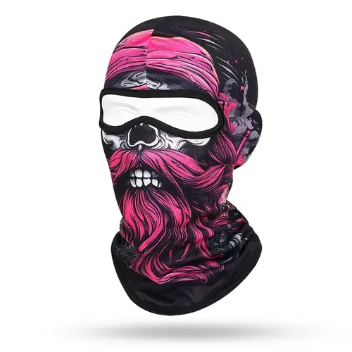 Quick-dry Motorcycle Balaclava Beard Old Men Full Face Cap Biker Skull Masks Motorbike Helmet Hat Cycling Neck Face Protection - Image 16