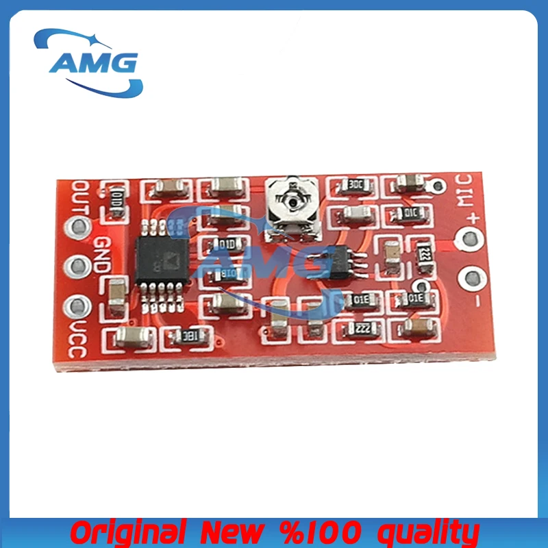 1PCS H.X.Y MAX4466 Electret Microphone Preamplifier Module with SSM2167 Voice Compression Amp