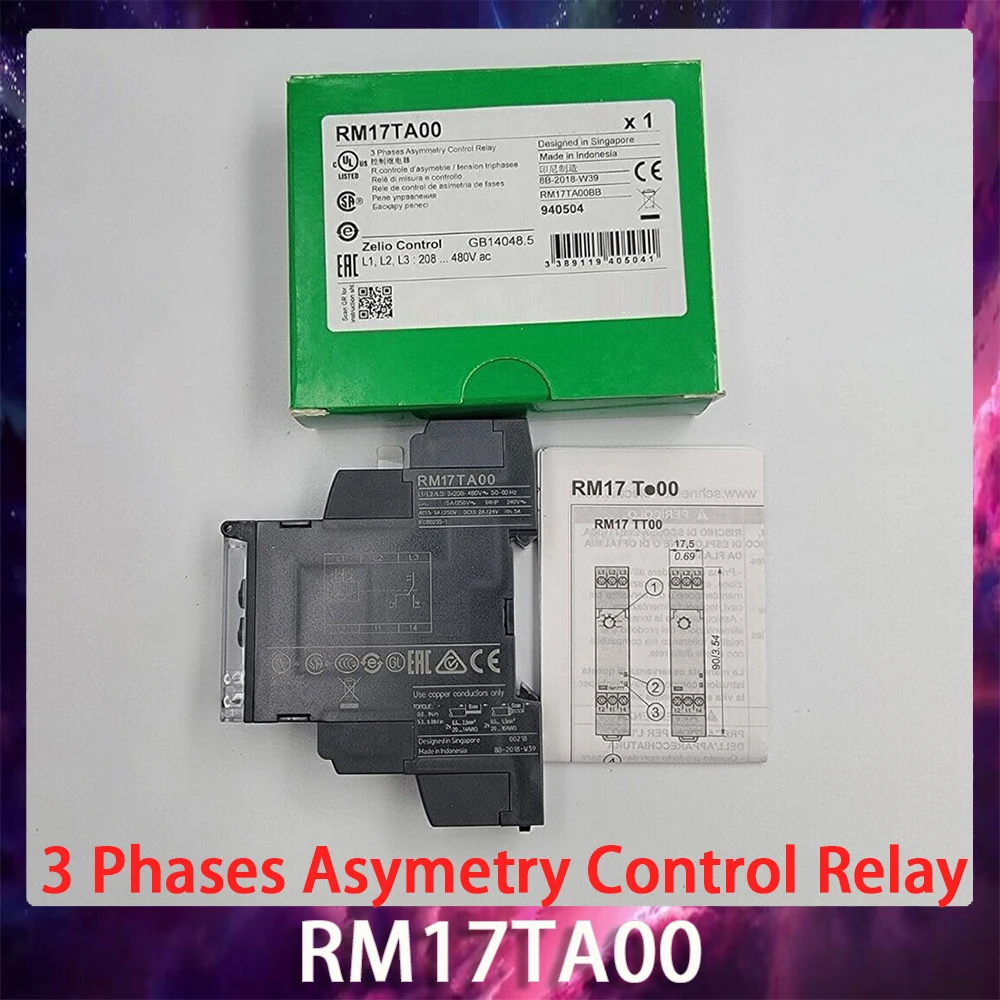 

RM17TA00 0.1-10s 3 Phases Asymetry Control Relay Fast Ship Works Perfectly High Quality