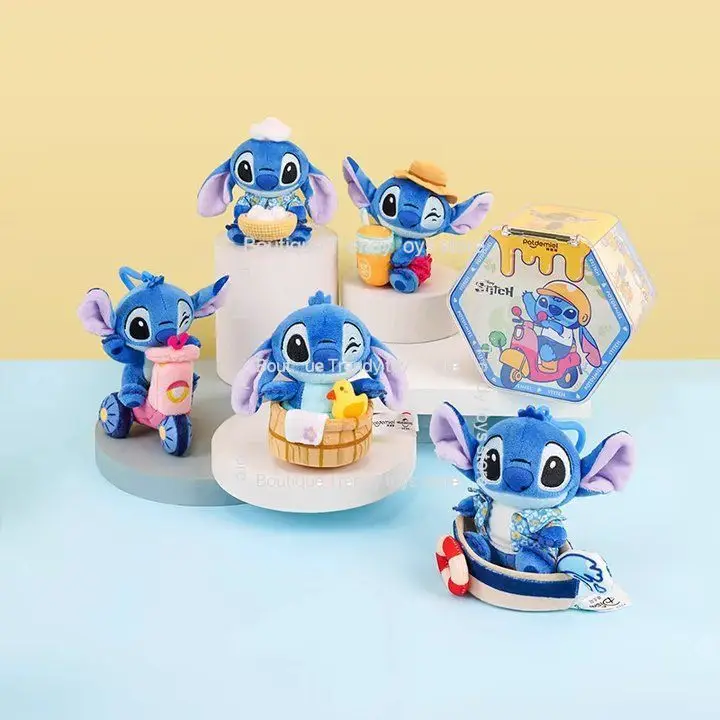 Officially Licensed Disney Lilo & Stitch Eat Play Drink Fun Blind Box - Cute Plush Keychain Figurine Doll Trendy Gift In Stock