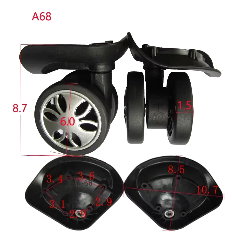 Front Wheel Suitcase Rolling Pulley Accessories Luggage Bag Maintenance Replacement A69 - Travel Gear & Equipment