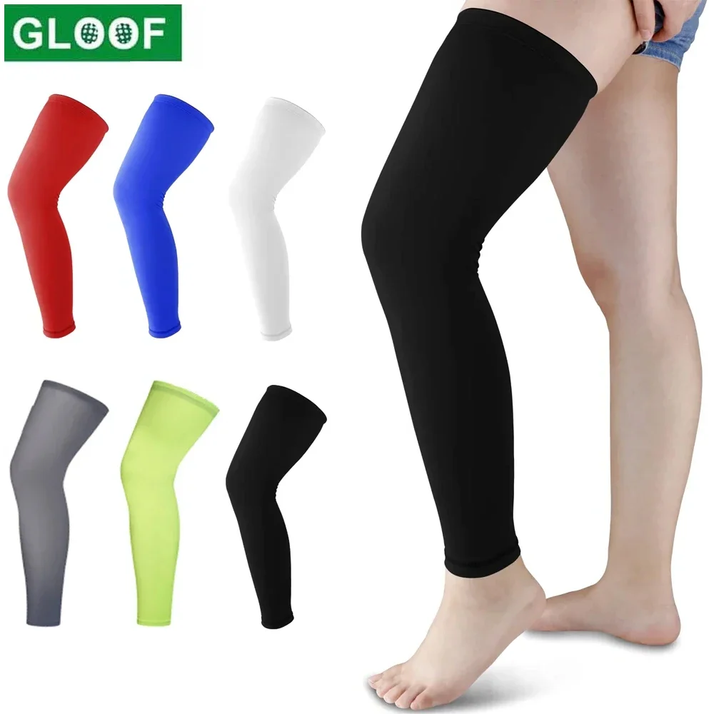 Golfer Full Length Leg Compression Sleeve Basketball Knee Brace Protect Calf & Shin Splint Support for Pain Relief &Recovery