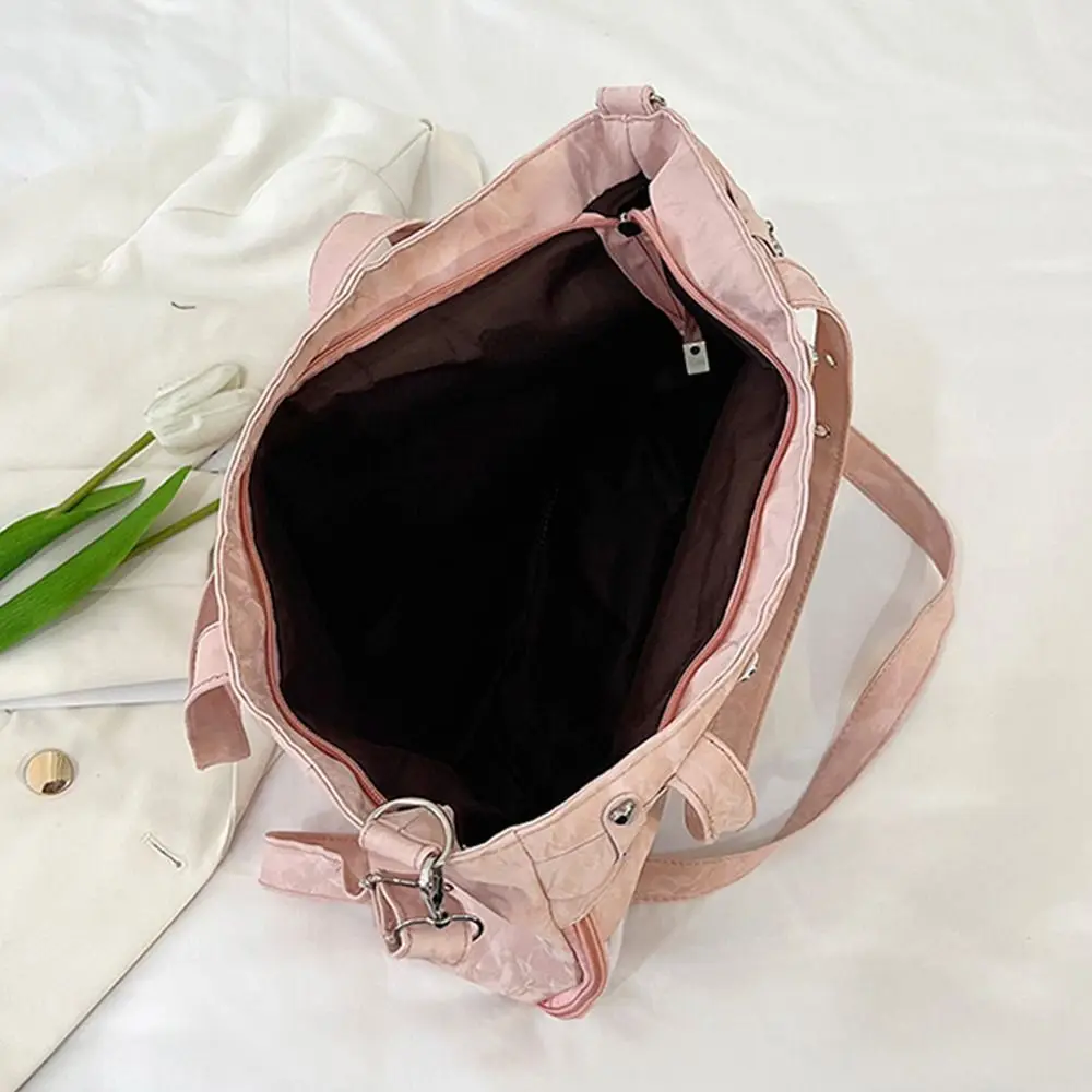 Transparente Ita-Tasche mit großem Fassungsvermögen, originelles Design, Y2K-Tragetasche, minimalistischer Stil, Innenfach, JK-Uniform-Umhängetasche – Detail 2