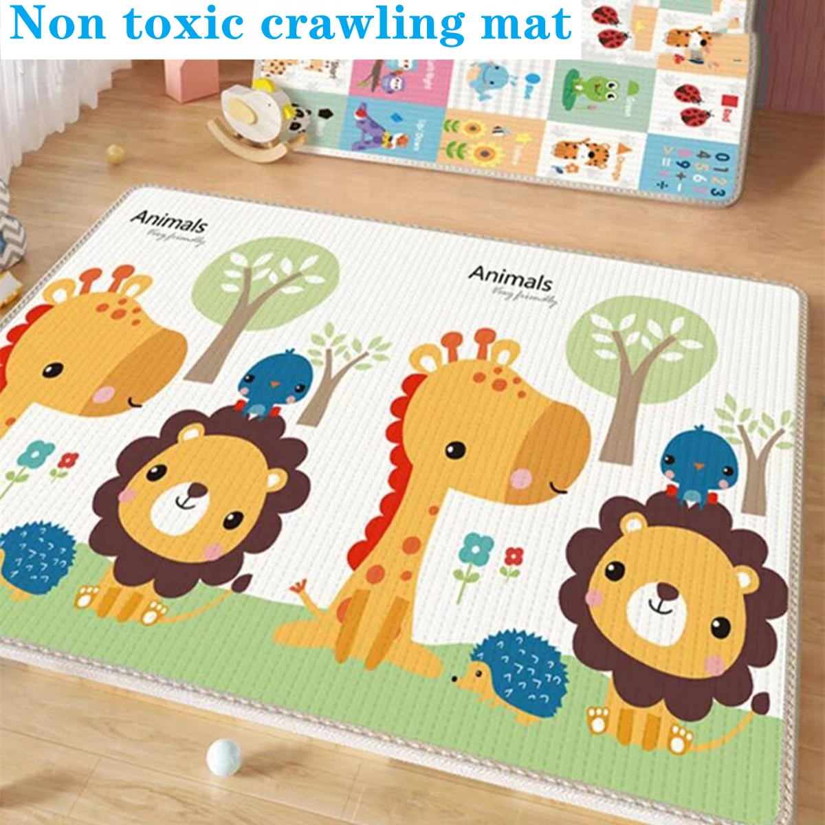 

New Non-toxic Environmentally Friendly Thick Baby Crawling Play Mats Folding Mat Carpet Play Mat for Children's Safety Rug Gifts