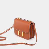 2025 new niche flight attendant bag, casual palm pattern single shoulder crossbody carrying small square bag