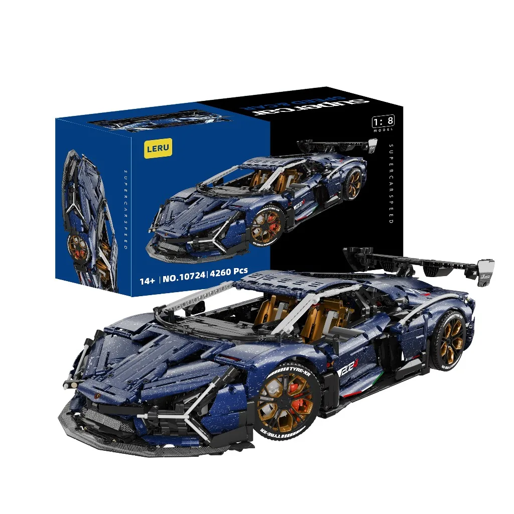 4260 stuks Supercar Bouwstenen Stad Sportwagen Model Ornamenten Collectie Steentjes Speelgoed DIY Montage Speelgoed Voor Cadeaus