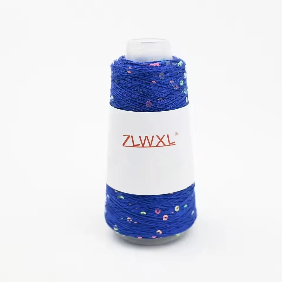 100% Lyocell 200g Fil de dentelle à paillettes 3mm Fait main DIY Tissage Printemps et Été Chemise fine Écharpe Veste Sous-verre