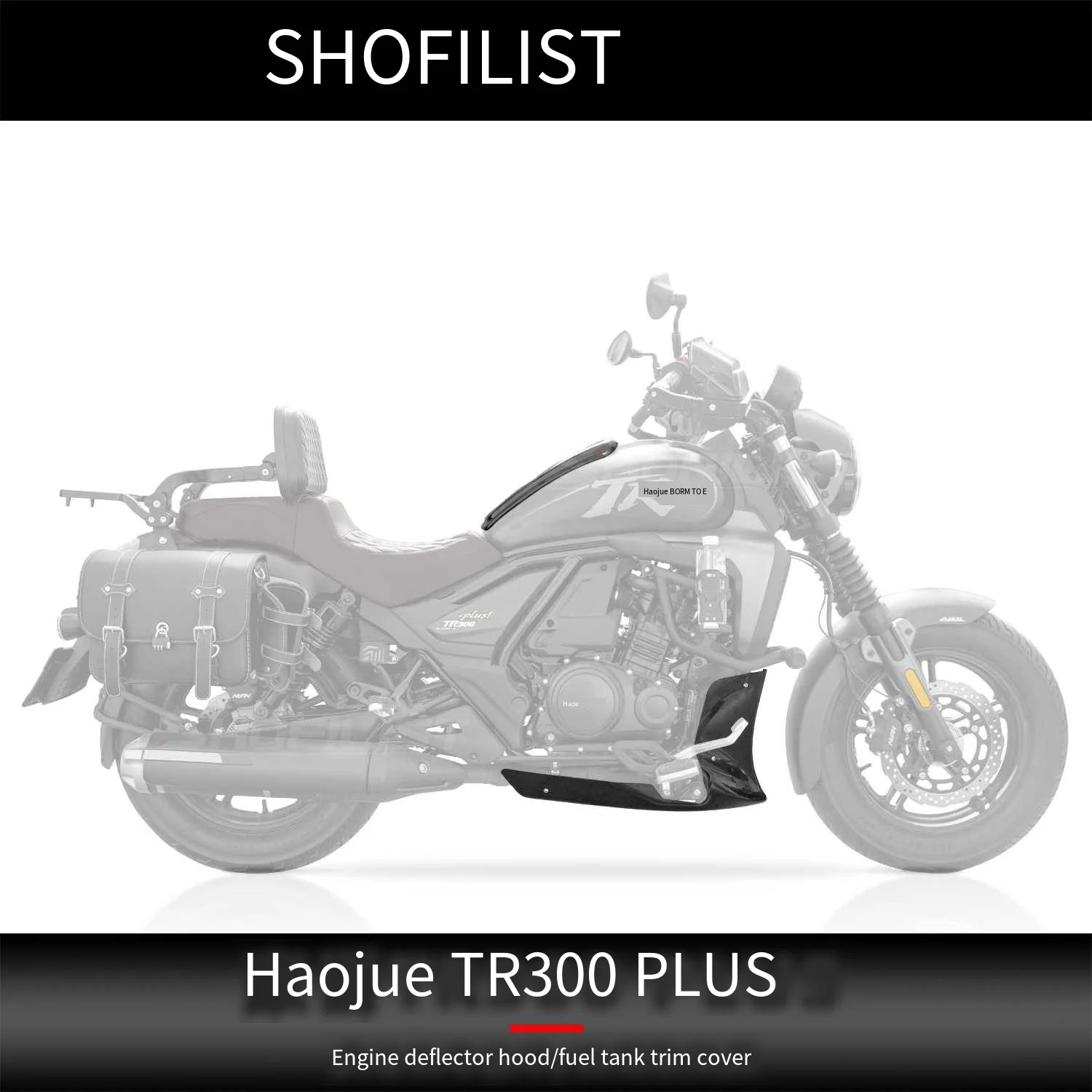 

Haojue TR300 Plus Engine Base Plate (engine Guide Cover) ABS Fuel Tank Decorative Cover Aluminum Alloy High-quality