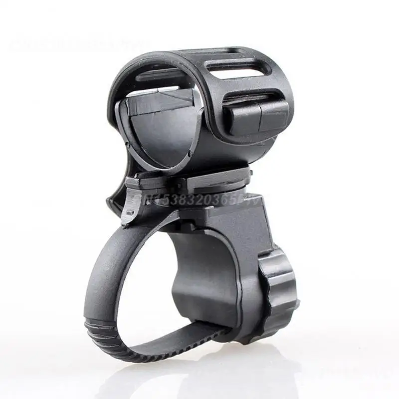 Bike Flashlight Clip Bicycle Front Light Mount Holder Rotatable Flashlight Bracket Adjustable Cycling Lamp Stand Accessories