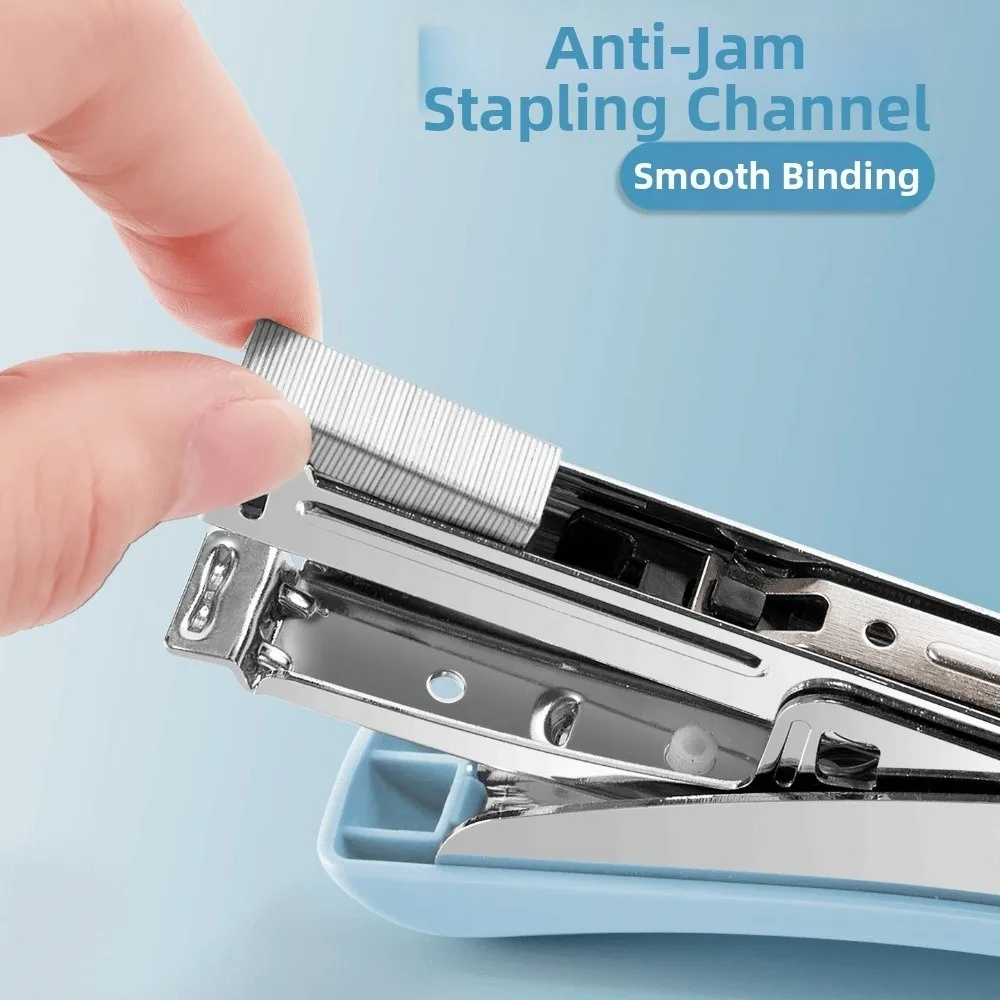 Lever-Operated Metal Handheld Stapler Ergonomic Labor-Saving Hand Stapler Durable Heavy Duty Large Capacity Hand Stapler