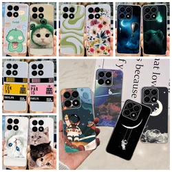 Coque Cover For Huawei Honor X8a X7a X9a Phone Case Transparent Cartoon Animal Child Funda Shell On Honor X7a X8 X9 a Soft Etui