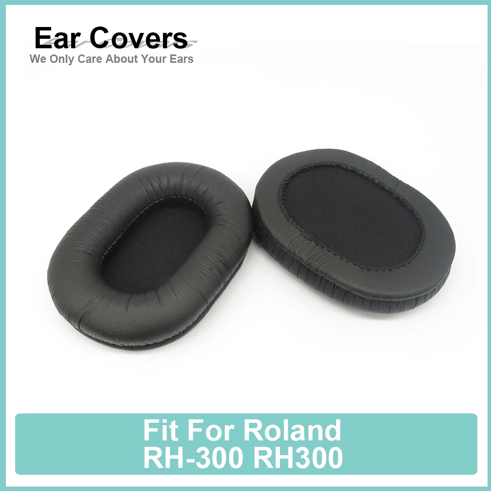 Earpads For Roland RH-300 RH300 Headphone Earcushions Wrinkled Pads Foam Ear Pads Black Comfortable