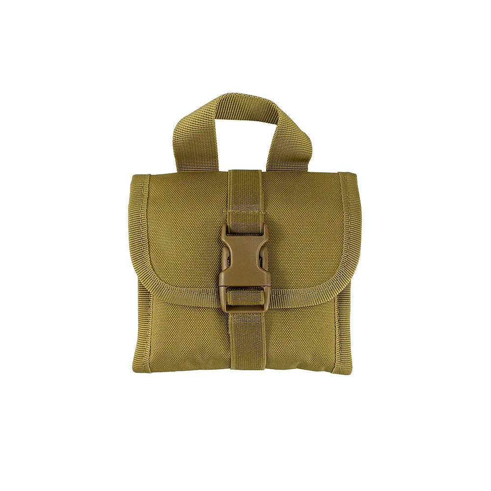 Tactical 14-hole MOLLE System-mounted Hook and Loop Storage Bag
