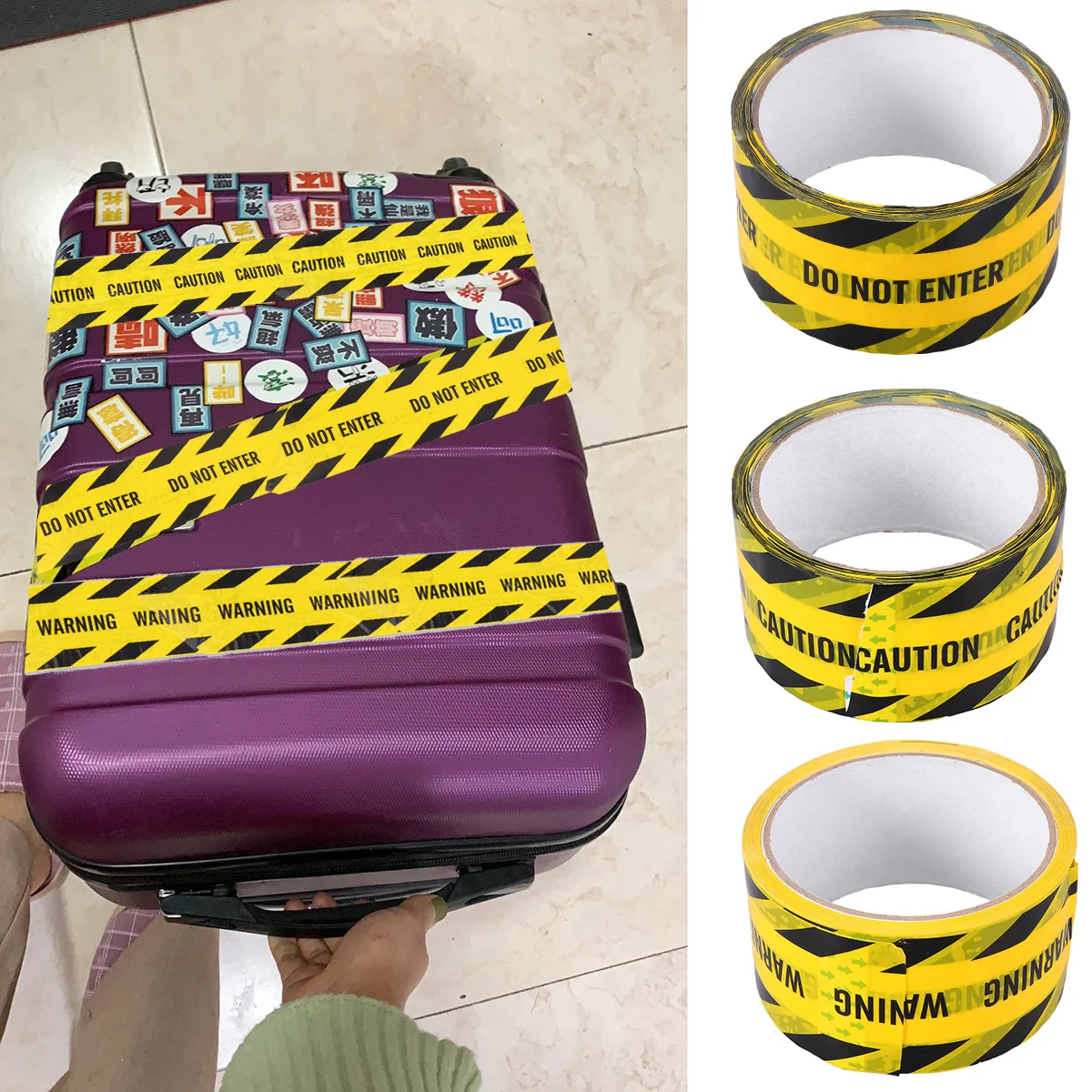 Duct Tape Safety Self Adhesive Sticker Isolation The Sign Stripes Masking Warning