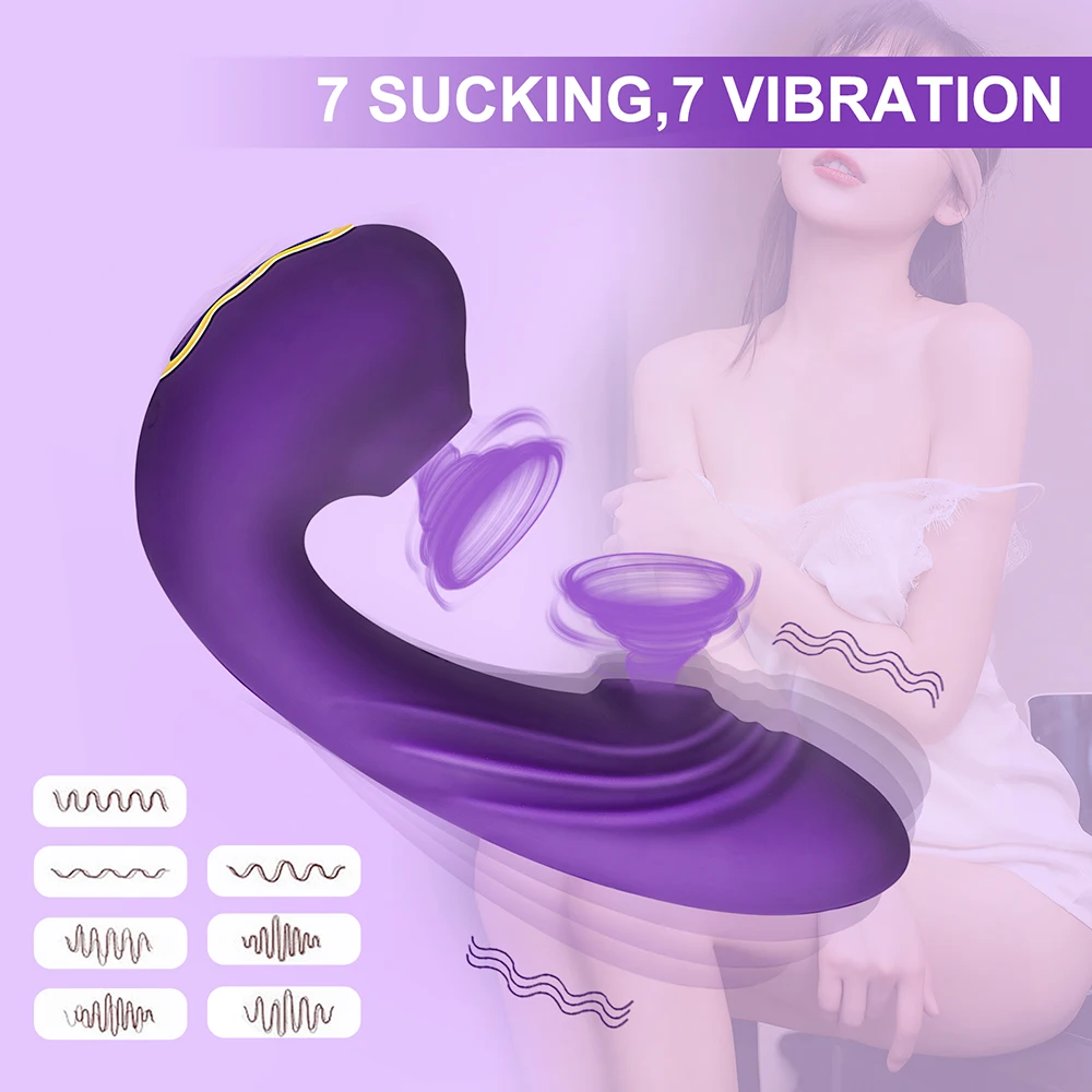 Clitoris Sucker Stimulator for Women Nipple Vibrator Clitorial Dildo Vaginal Suck Panties Massager to Satisfy Sex Toys for Adult