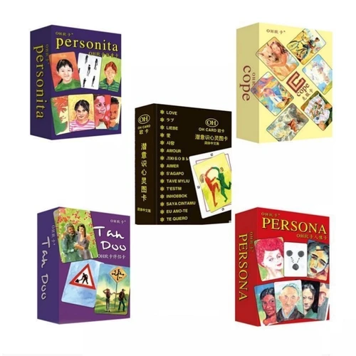 Psicoterapia 19 tipos de tarjetas OH Cope/Persona/Habitat/Shenhua juego de mesa divertidos juegos de cartas para fiesta/familia