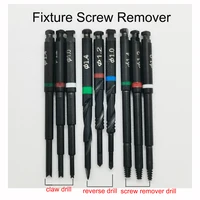 Extractor de tornillos de implante roto de calidad, taladro inverso, removedor de accesorios fallidos, tornillos de implante, herramienta de fresa, herramienta Dental