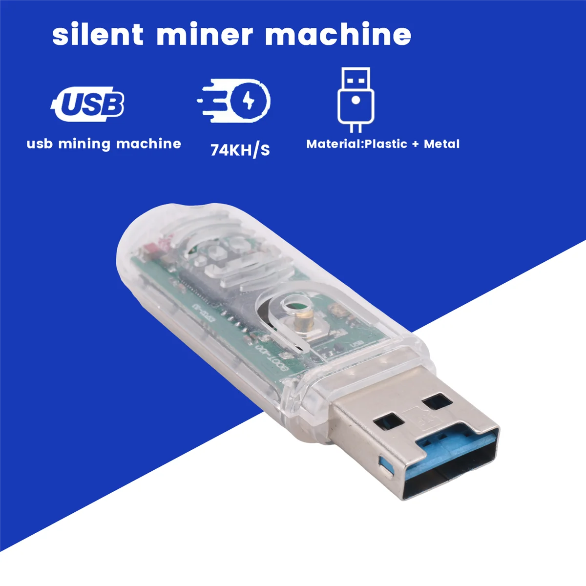 Lucky Miner V3 Silent Miner Maschine USB-Mining-Maschine 74KH/S LV03 Mini Home Miner Maschine Asic