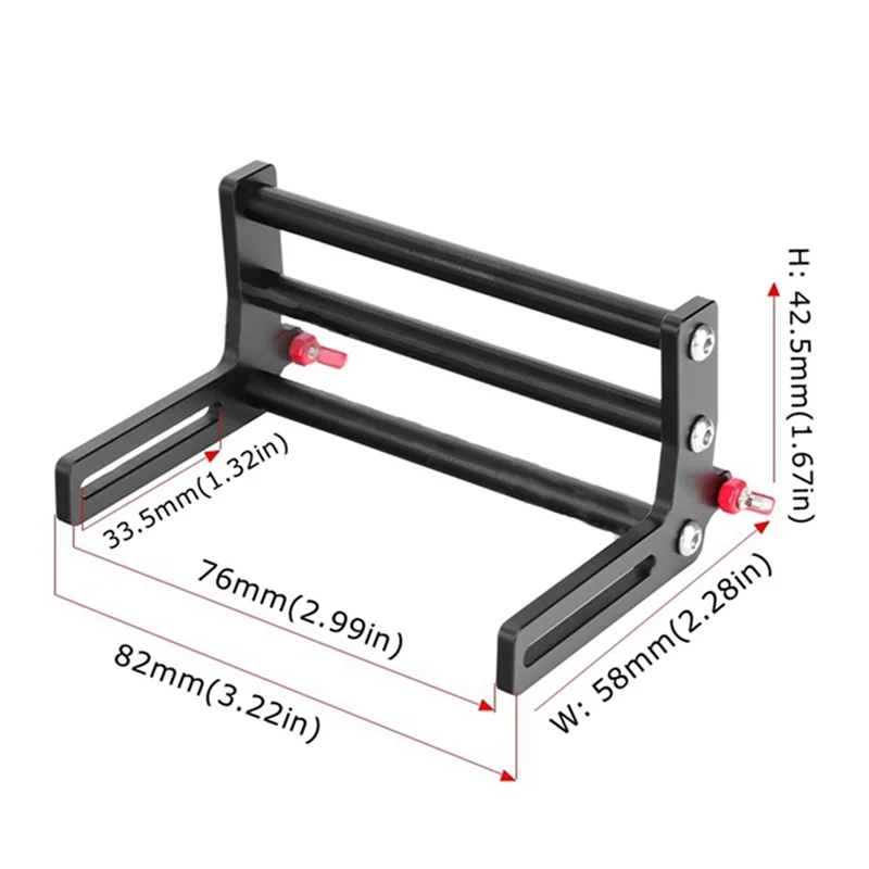 LCG Metalen Voorbumper met Trekhaak voor Axiale SCX10 Traxxas TRX4 1/10 RC Crawler Auto Upgrade Onderdelen DIY Accessoires,1