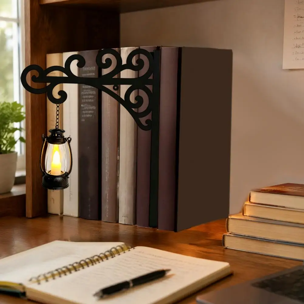 Library Lantern Mini Bookshelf Lamp Vintage Hanging Lantern Bookshelf Warm Glow Light for Home Library Study And Reading Corner view 3