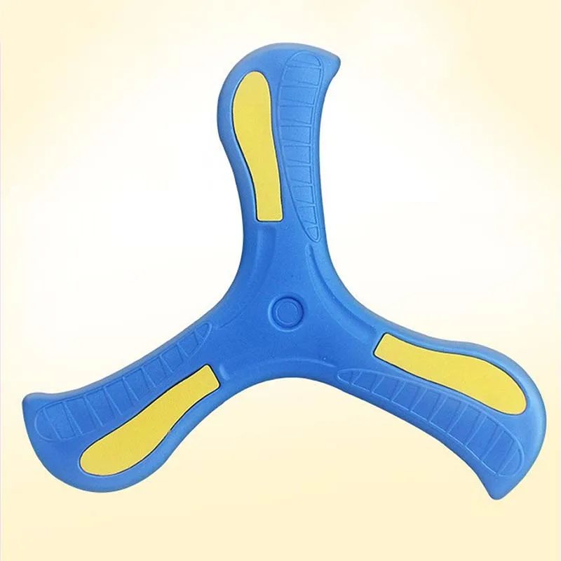 Boomerang para niños, cruz suave de tres hojas, juguete interactivo para exteriores para adultos y niños, rompecabezas de educación temprana, regalo