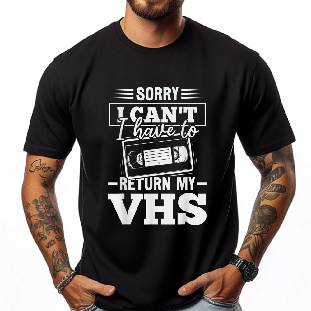 

Collecting Vhs Quote For A Video Cassette Expert Luxury T Shirt Men High Quality New Year Geek Graphic Shirts