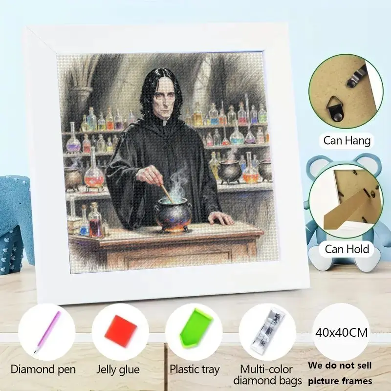 1 шт. DIY 5D полный дрель комплект алмазной живописи, Гарри Поттер Северус Снейп Сюнции мастер сцена алмазное искусство, волшебный мир дома Wa
