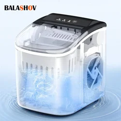 Máquina cilíndrica de bala eléctrica para hacer hielo, máquina automática para el hogar, Mini máquina de hielo para leche, tienda de té, cocina y oficina