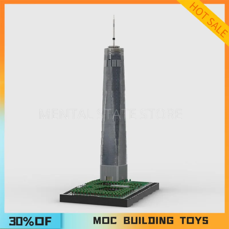 NEW 8463PCS Customized MOC One World Trade Center Ver4 Building Blocks Technology Bricks DIY Creative Assembly Toy Holiday Gifts