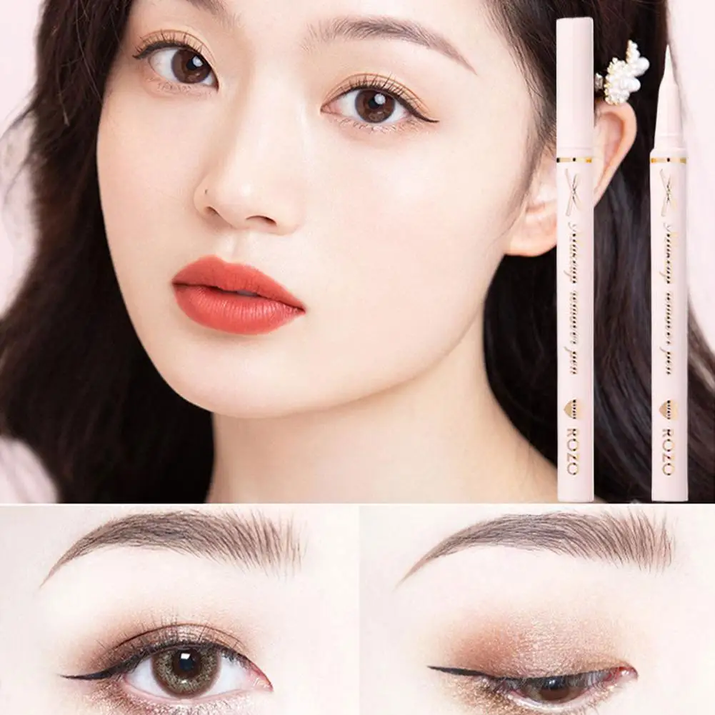 Lápiz eliminador de delineador de ojos portátil, reutilizable, resistente al agua, herramienta a prueba de sudor, lápiz para quitar cejas, cosmético, limpieza, borrado, multifunción N9D3