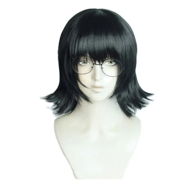 Anime Hunter x Hunter Shizuku Murasaki Cosplay Wig With Glasses Short Black Styled Hair  Bungou Stray Dogs Ranpo Edogawa Wigs