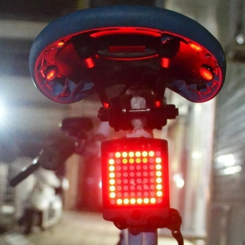 Rechargeable LED Tail Light Turn Signal Rear Lamp Brake Light E-bike Bicycle NEW