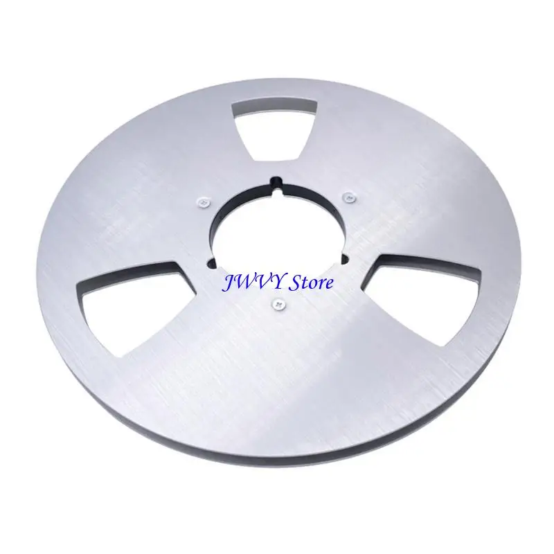 573a Metal Takeup Reel Opening Machine Parts 3 Hole 1/4 10 inch lege voor om een ​​tape -recorder te ringen