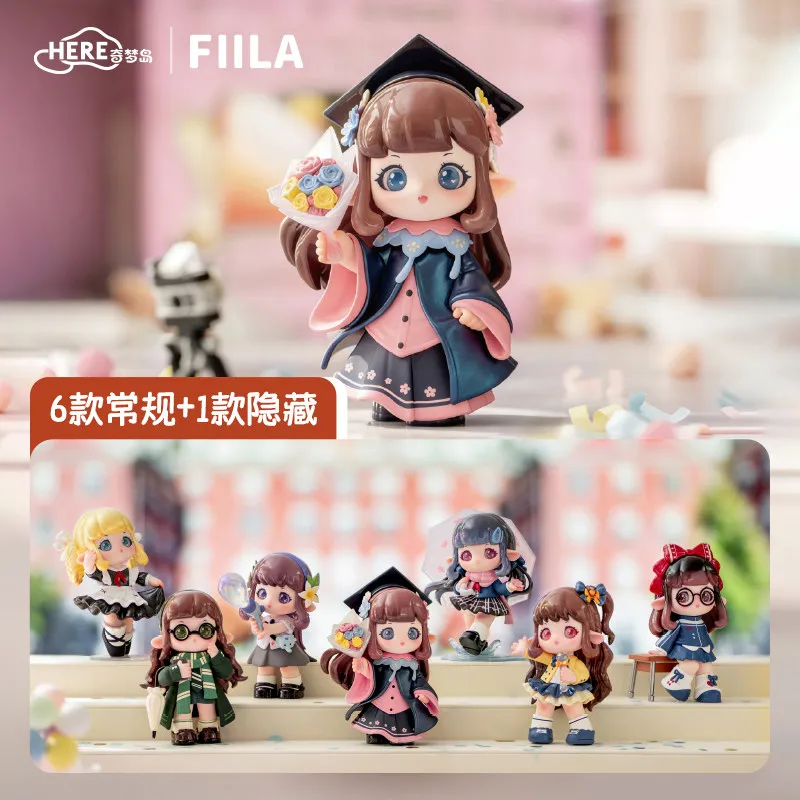 

FIILA-Global Study Wander Series Mystery Box Genuine Blind Box Guess Toys Bag Anime Figure Desktop Ornaments Model Gift