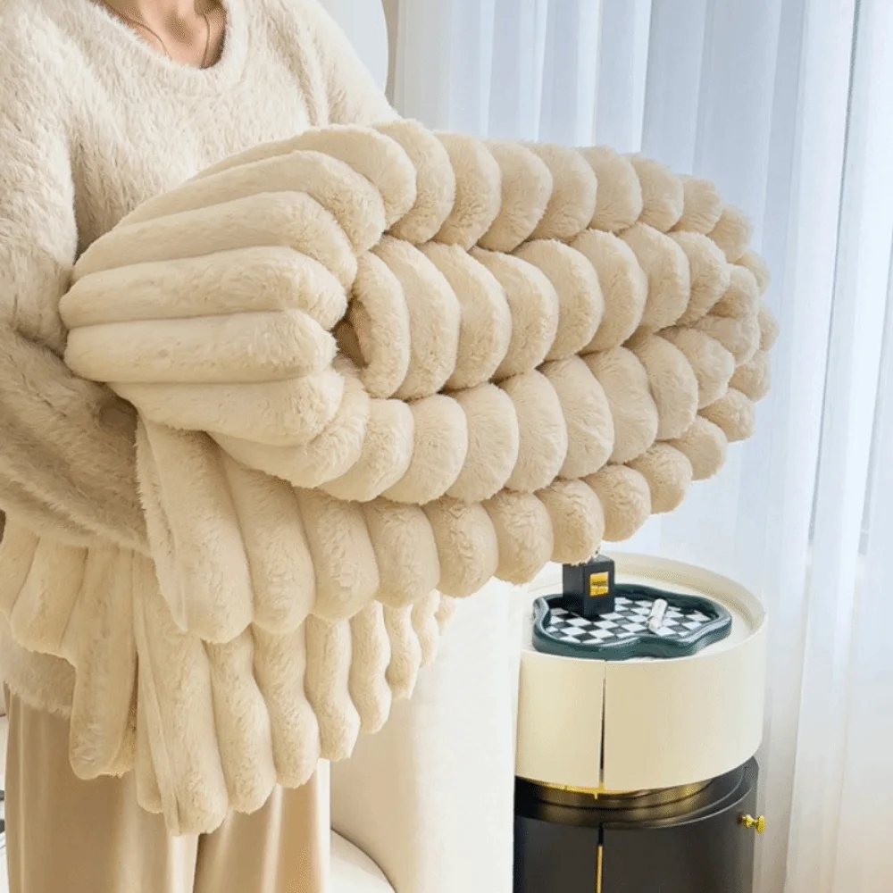 

Кровать Suppiles, однотонное фланелевое одеяло, утолщенное удобное одеяло, мягкое теплое офисное одеяло для сна, путешествие