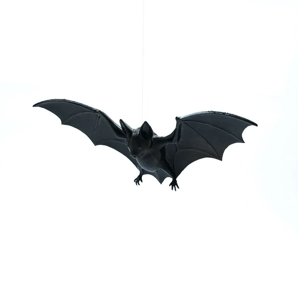 PVC Halloween Bat Hanging Ornament Gothic Style Handmade Bat Decorative Hanging Pendant DIY Craft