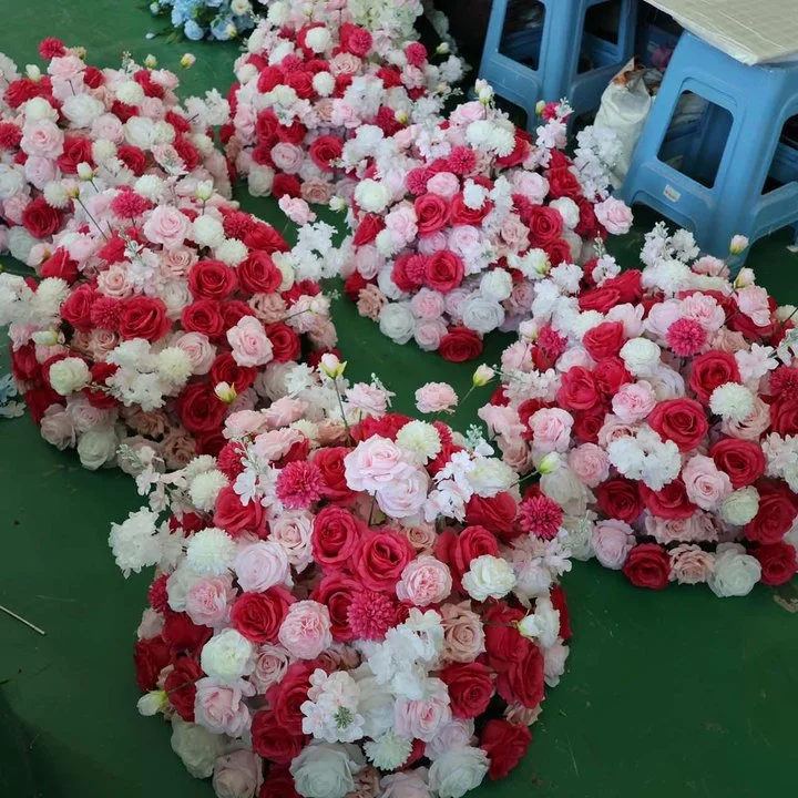 الفاخرة الأبيض روز ساكورا الزفاف استقبال كرة زهرية محور لطاولة اكسسوارات الديكور ترتيب الأزهار الحدث الدعامة