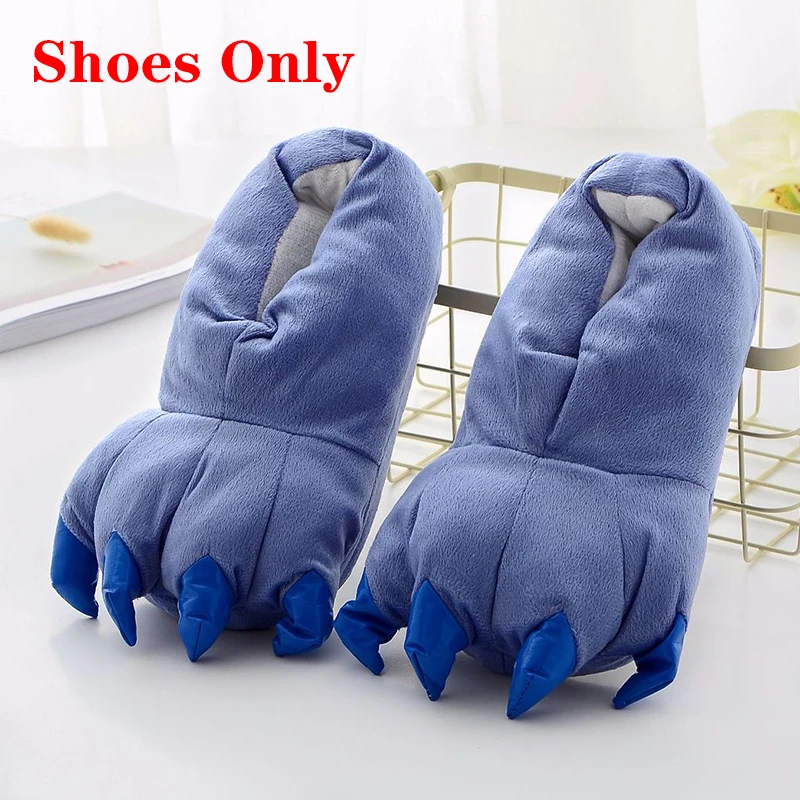 Chaud confortable mignon coloré Animal tigre dinosaure grenouille Cosplay pour l'hiver chaussures en coton d'intérieur adaptées aux hommes et aux femmes