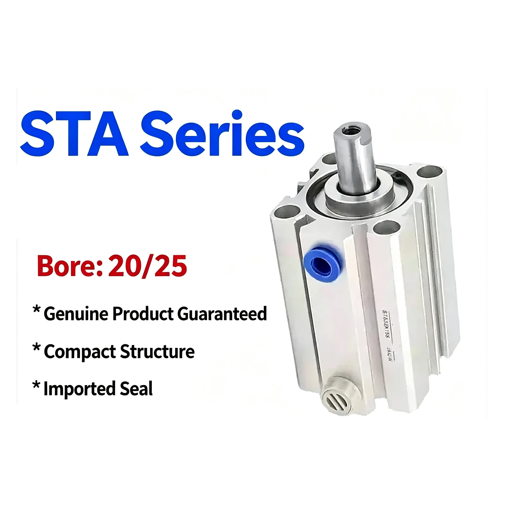 STA20/25/32/40X5/10/15/20/25/30/40/50 High Quality STA Type Pneumatic Cylinder Cylinder Single Acting Cylinder Spring Press Out
