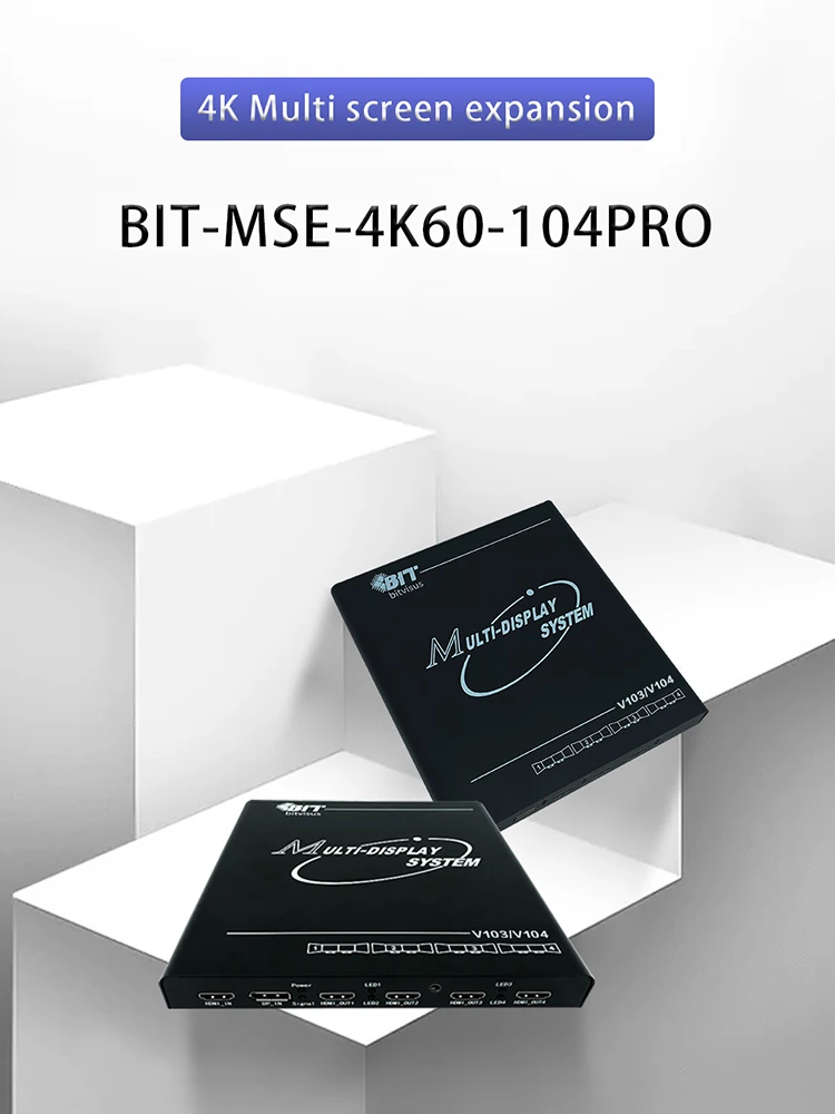 Bitvisus 104Pro 1X4 1X3 4K Multi-Screen Splicing Device EDID Programmable Video Processor 1*2 2*1 3*1 4*1 Video Splitters