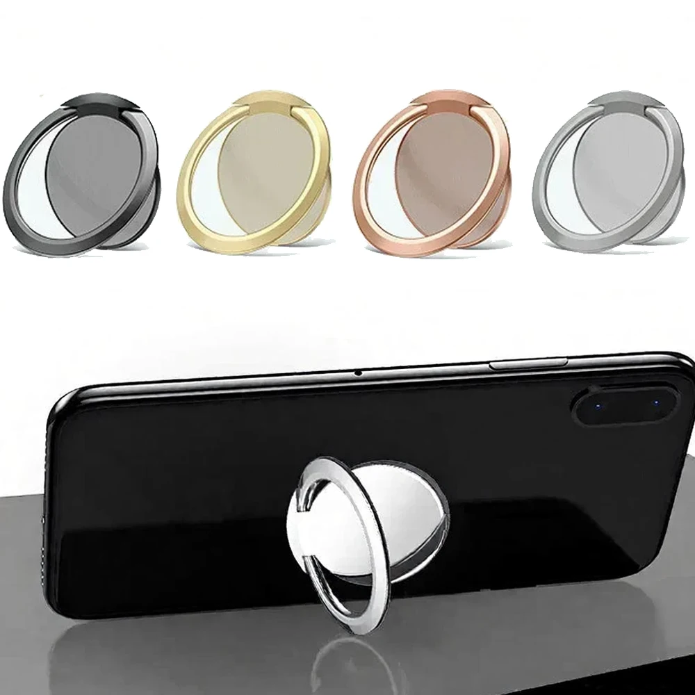 

Ультратонкая металлическая подставка для мобильного телефона с кольцом на палец и магнитным автомобильным кронштейном, телефонные аксессуары для простого использования ‌