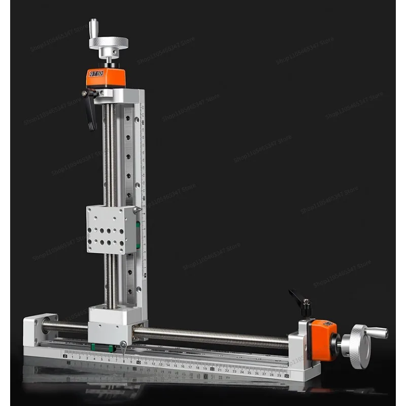 For Manual Slide Linear Module T-Screw Hand Digital Display XZ Fine Adjustment Cross Precision Guide Micro Self-Lock S60