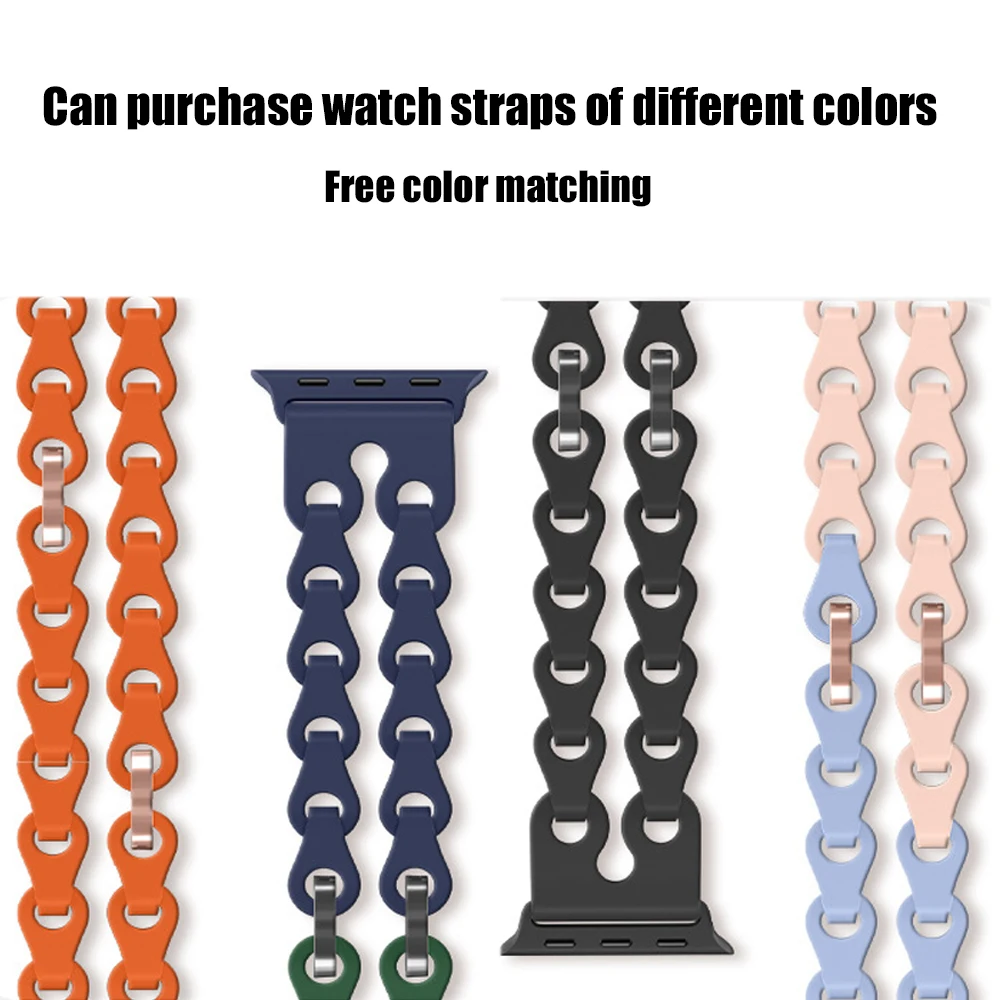 Colorful Sport Band For Apple Watch 46mm Strap Women Slim Waterproof Bracelet For Iwatch Series 10 42mm Ultra 49mm 38/40/44/45mm